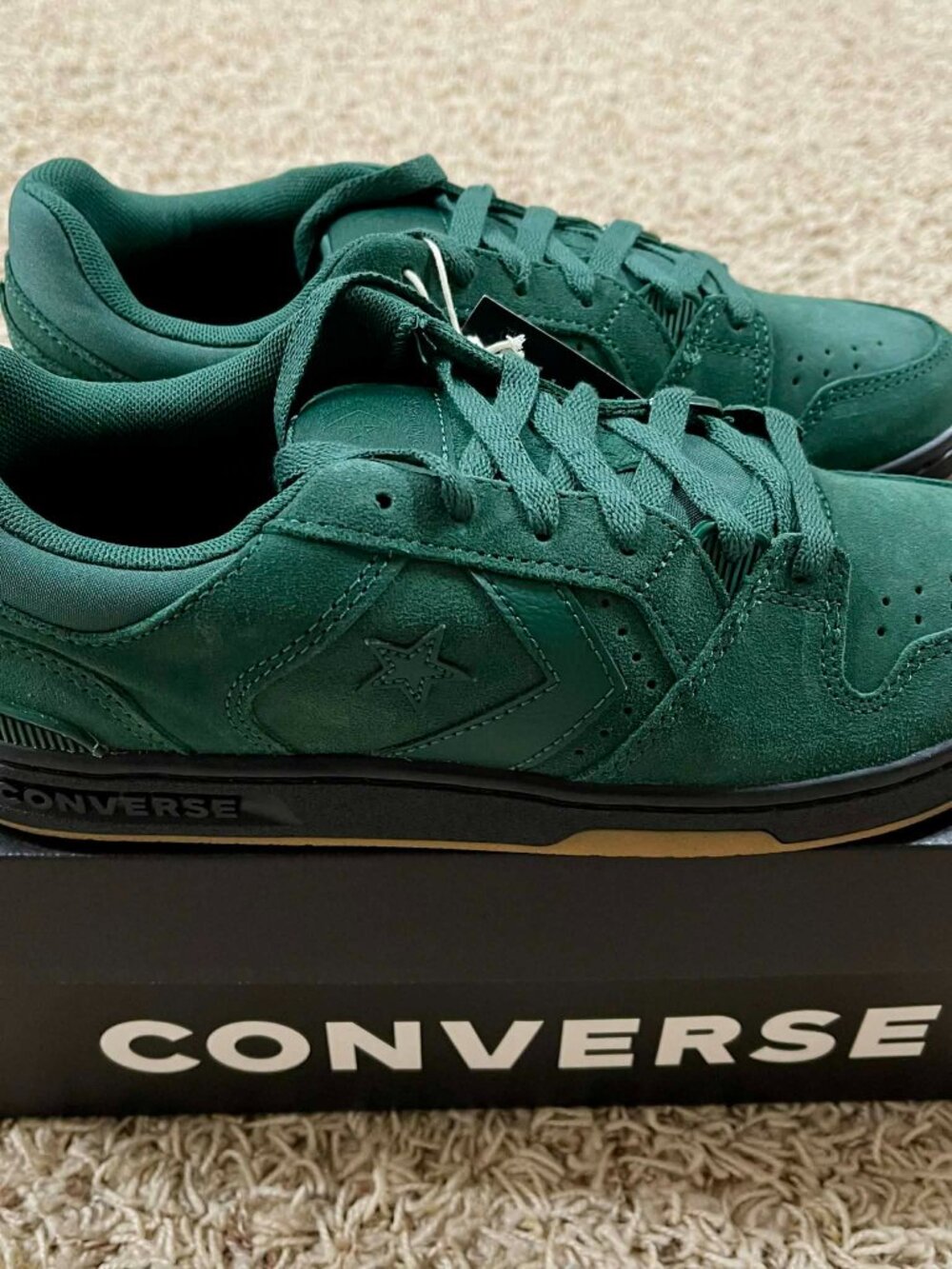 Converse Men's CL98 Suede Low Top Sneakers Shoes Green, Size 8 (New)